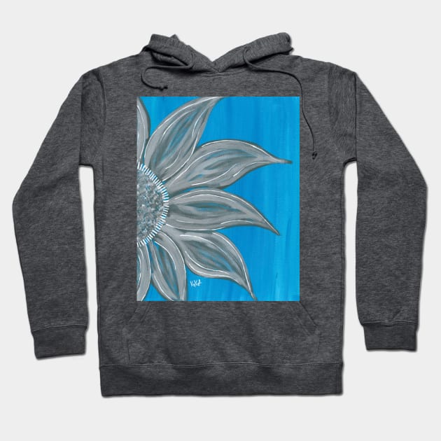 Blue Flower Hoodie by Teamtsunami6